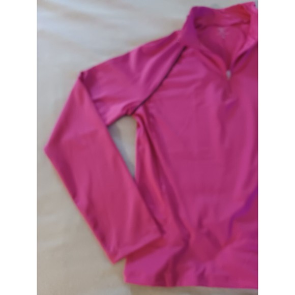 Gap Body Pink Blue Trim 1/4 Zip Moisture Wicking Jacket Women's Medium S… - Picture 3 of 7